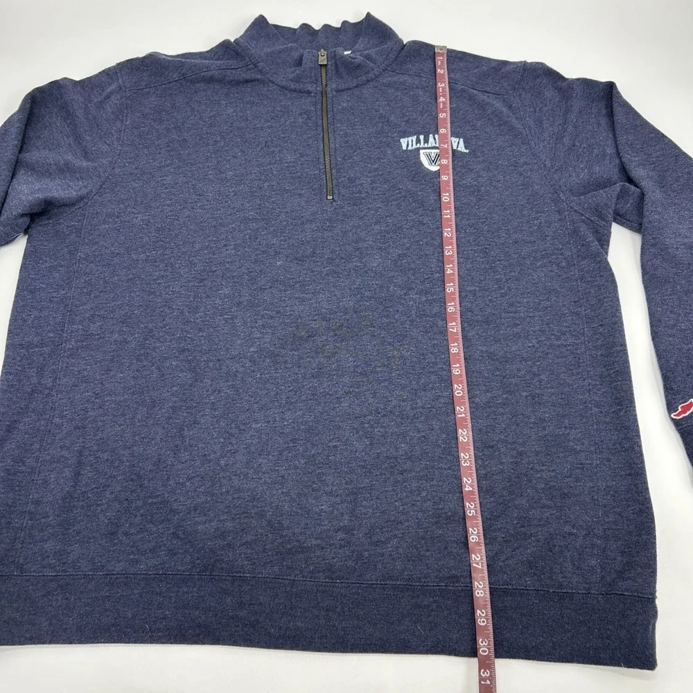 Villanova Wildcats Sweatshirt Men's 2XL Gray League‎ 1/4 Zip Pullover